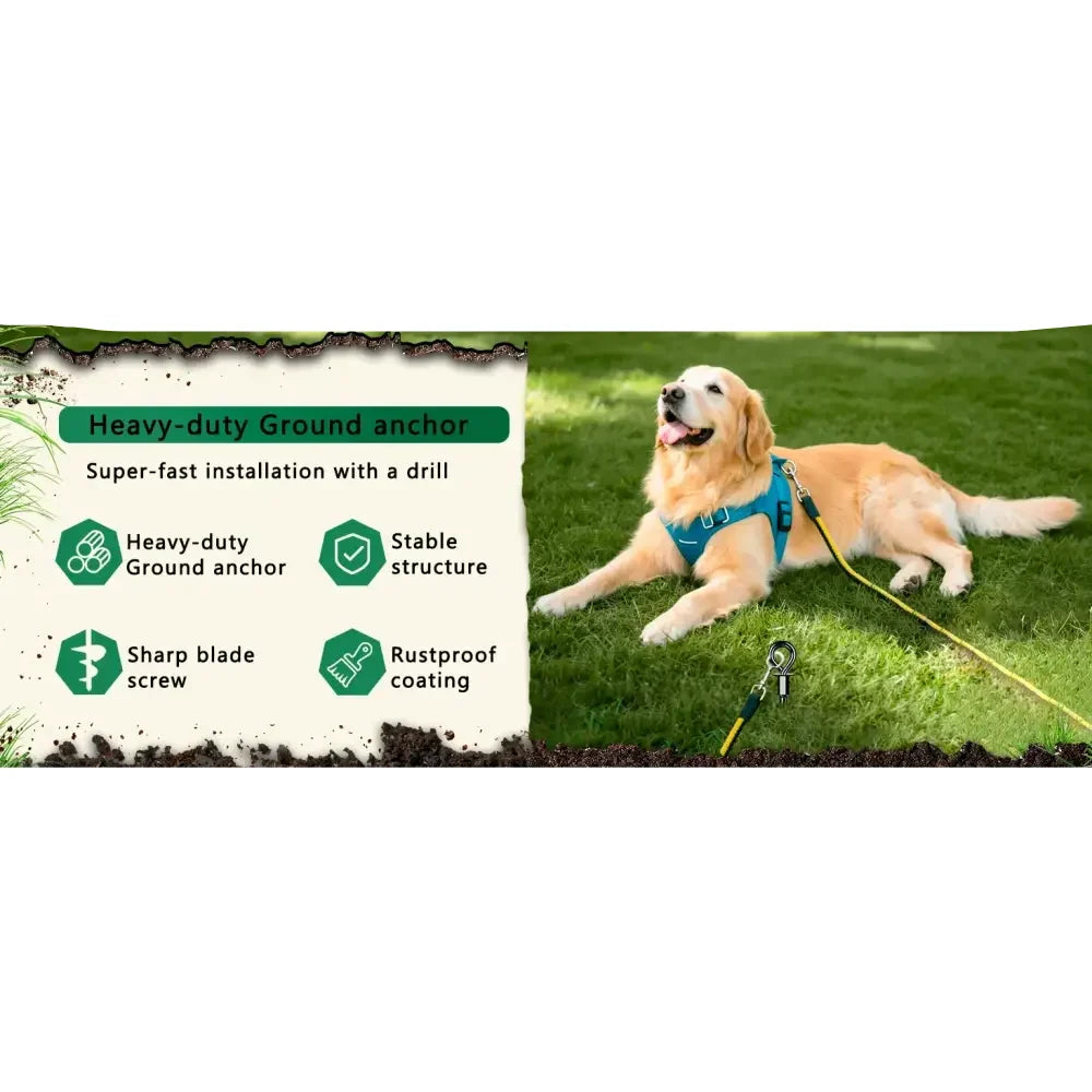 Heavy-Duty Ground Anchors with Straps (Pack of 4)
