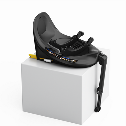 Newborn Pram – Poplar Stroller with Carrycot, Car Seat and Rotating ISOFIX Base (Black)