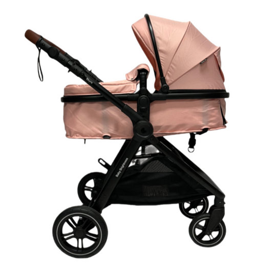 Skyra 2-in-1 Newborn Pram & Bassinet Stroller（Pink）