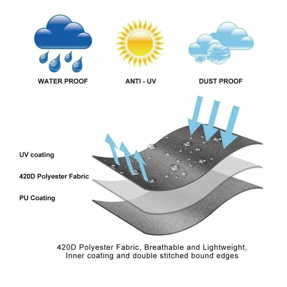 Shape Waterproof Rattan Sofa Cover (available in different sizes)
