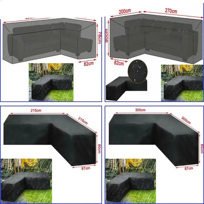 Shape Waterproof Rattan Sofa Cover (available in different sizes)