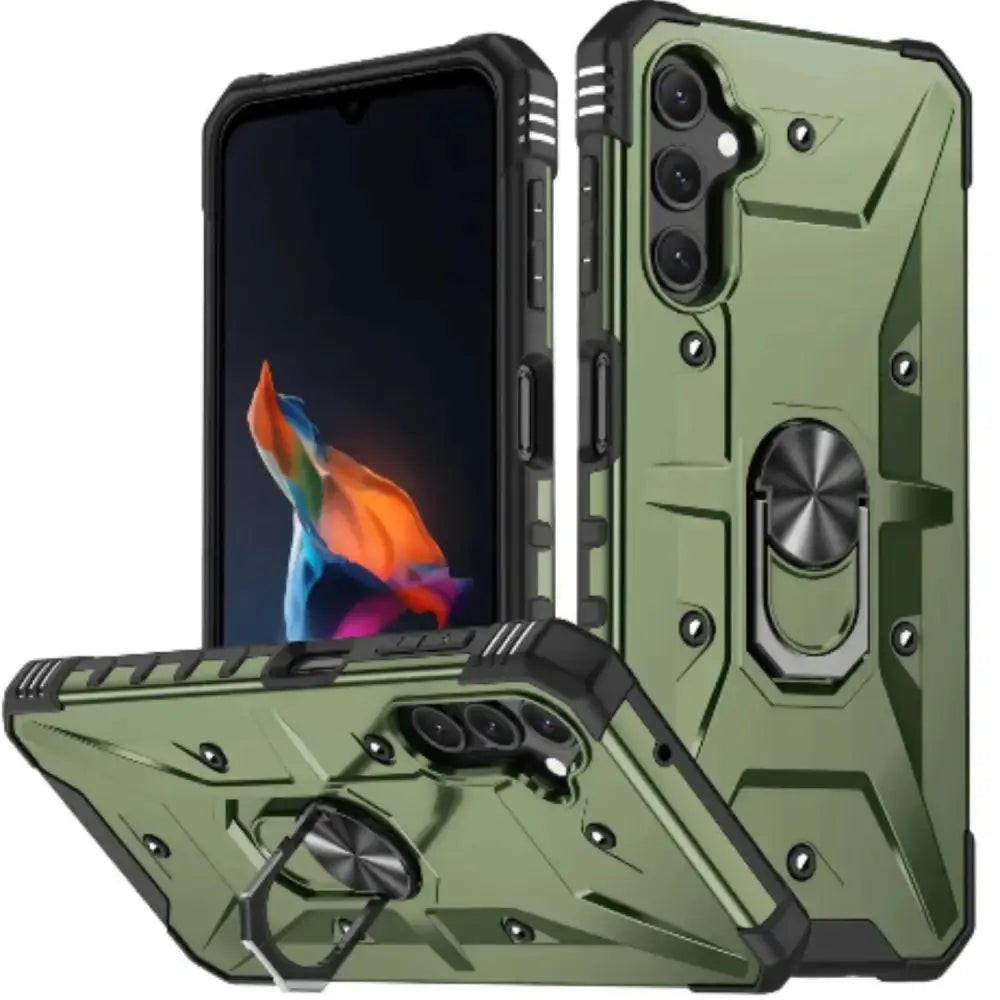 Shockproof Armor Case for Samsung Galaxy A & S Series (Green)