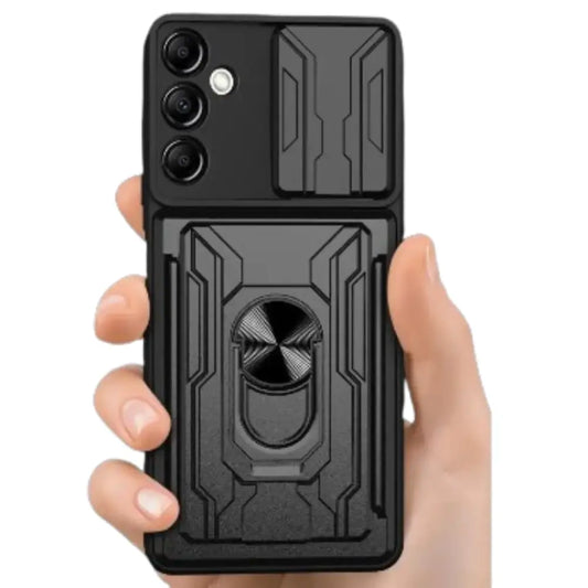 Shockproof Card Slot Case for Samsung Galaxy Note & S Series (Black)