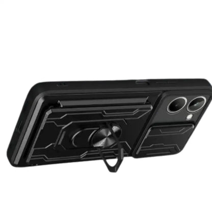 Shockproof Card Slot Case for Samsung Galaxy Note & S Series (Black)