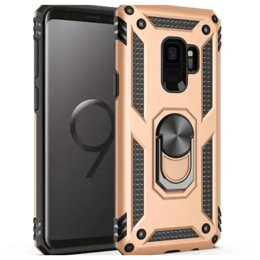 Shockproof Ring Holder Case for Samsung Galaxy Series (Gold)