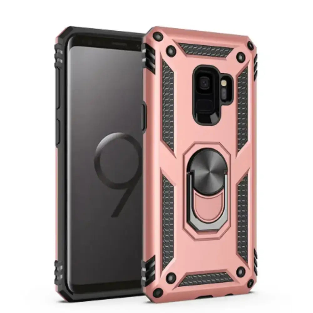 Shockproof Ring Holder Case for Samsung Galaxy Series (Pink)