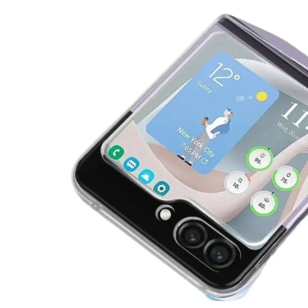 Shockproof Transparent Cover for Galaxy Z Flip 5 & 6