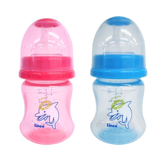 Linco PP Wide-Nick Feeding Bottle 140ml - 22137 *CLEARANCE*