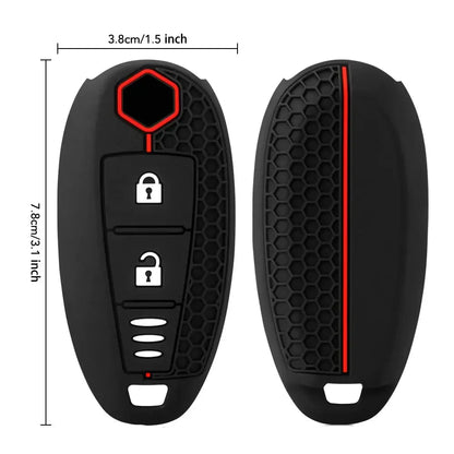 Silicone Remote Key Cover for Suzuki Vitara, Swift, Ignis, SX4, Baleno, Ertiga & S-Cross