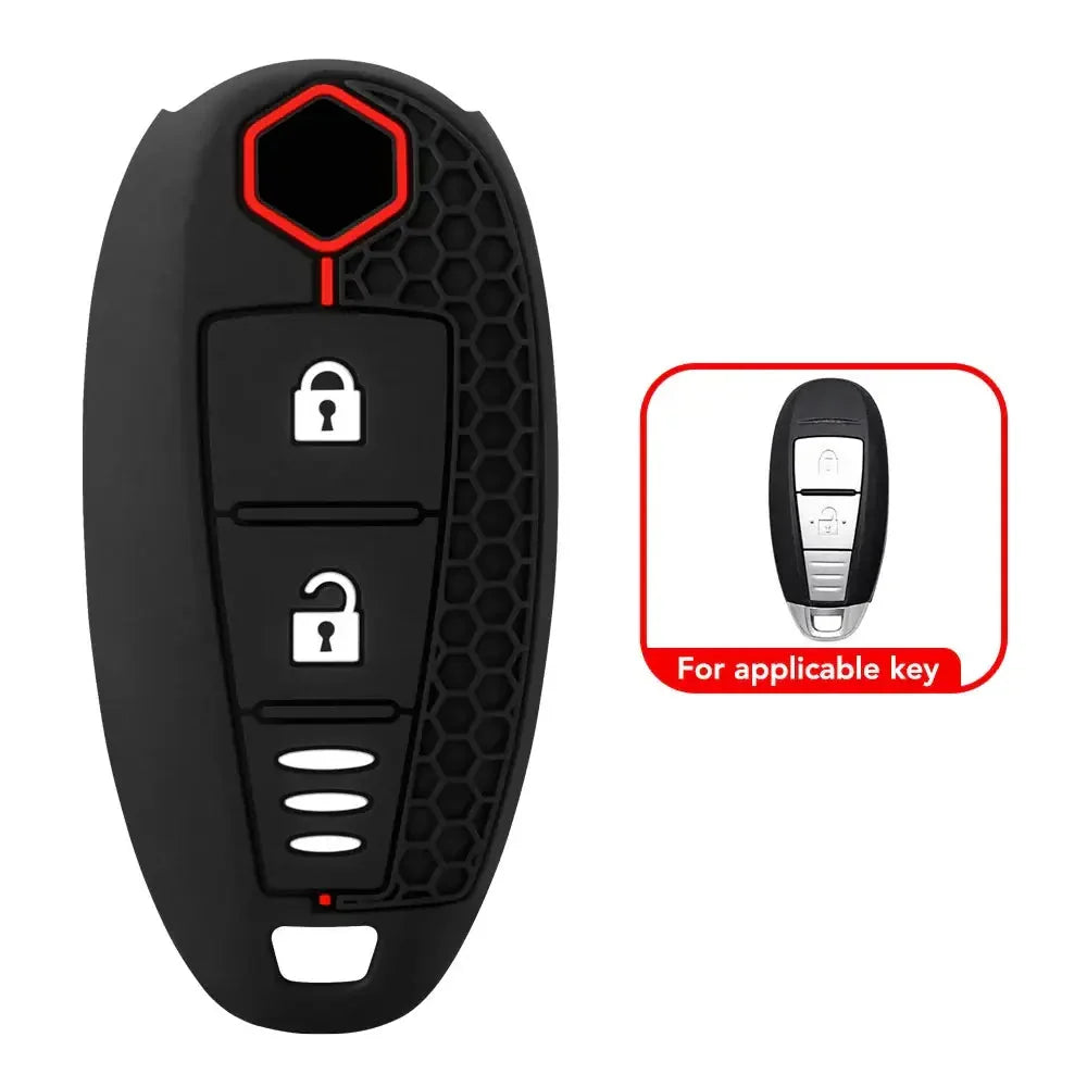 Silicone Remote Key Cover for Suzuki Vitara, Swift, Ignis, SX4, Baleno, Ertiga & S-Cross