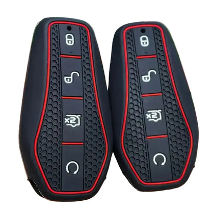 Silicone Remote Key Cover with Key Chain for BYD Atto 3, Han EV, Dolphin, Song Pro, Tang & Qin Plus