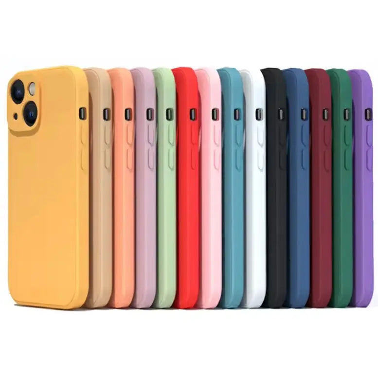 Silicone iPhone Case (iPhone 6 - iPhone 15 Series) - Available in green, purple & navy