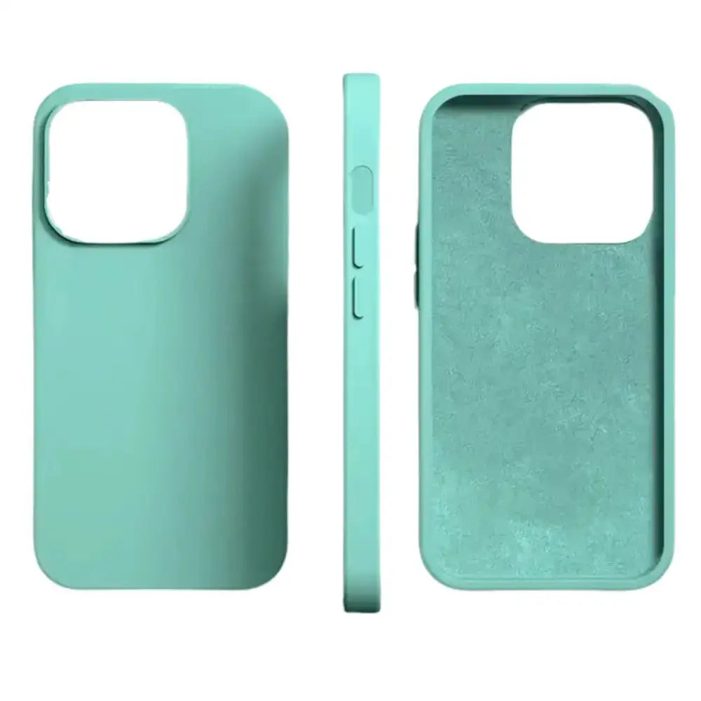 Silicone iPhone Case (iPhone 6 - iPhone 15 Series) - Available in green, purple & navy
