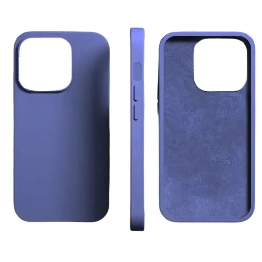 Silicone iPhone Case (iPhone 6 - iPhone 15 Series) - Available in green, purple & navy