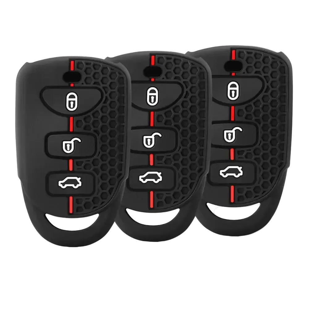 Silicone 2-Button Smart Key Cover for Hyundai Tucson, Santa Fe, i10, ix25 & Grand Starex