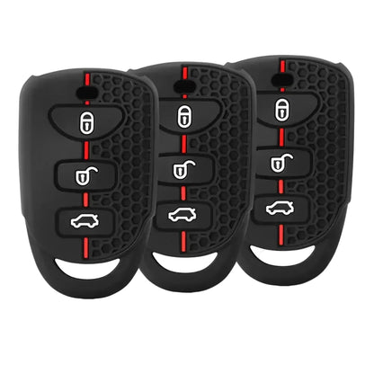 Silicone 2-Button Smart Key Cover for Hyundai Tucson, Santa Fe, i10, ix25 & Grand Starex