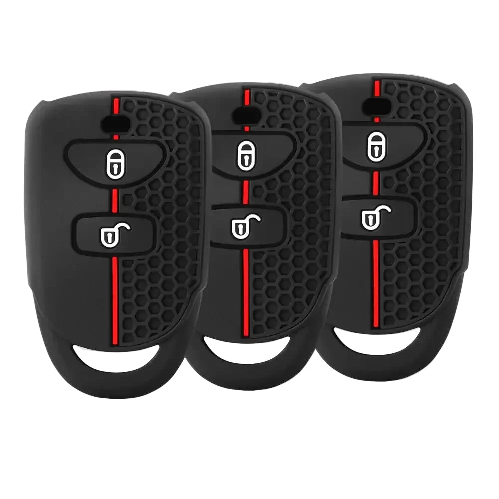 Silicone 2-Button Smart Key Cover for Hyundai Tucson, Santa Fe, i10, ix25 & Grand Starex