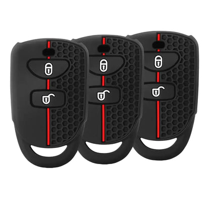 Silicone 2-Button Smart Key Cover for Hyundai Tucson, Santa Fe, i10, ix25 & Grand Starex