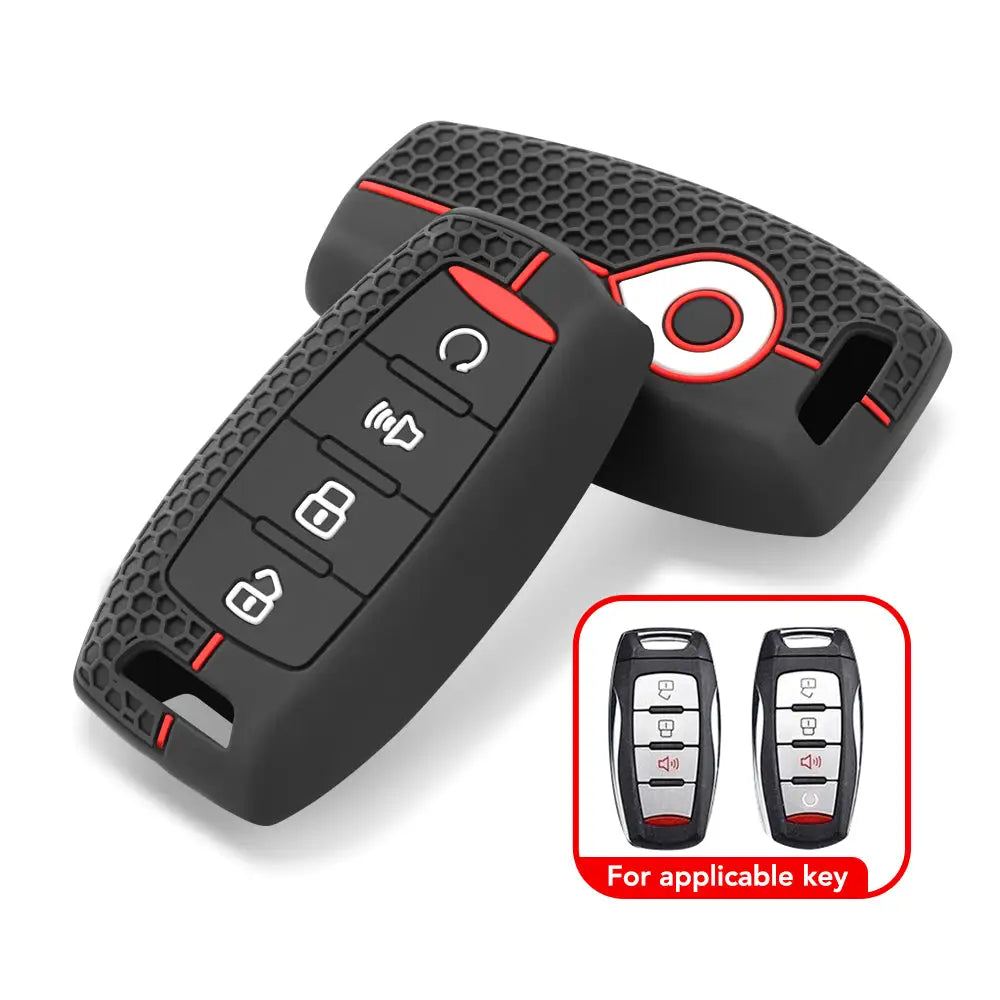 Silicone Remote Key Cover with Keychain for Haval H6, H9, F5, F7 & Great Wall Poer GWM Models