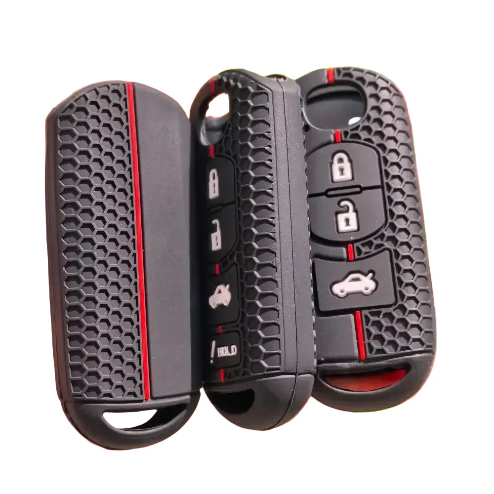 Silicone Remote Key Cover for Mazda CX-3, CX-5, CX-7, CX-9, Mazda2, Mazda3, Mazda5 & Mazda6 (2018–2021)