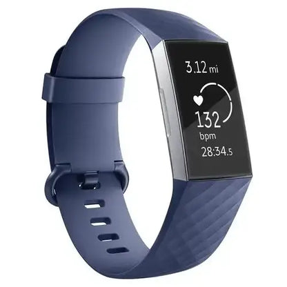 Silicone Replacement Band for Fitbit Charge 3/3SE/4 (available in 2 sizes & 14 colours)