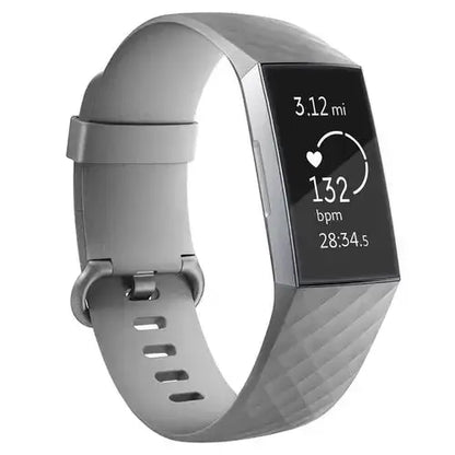 Silicone Replacement Band for Fitbit Charge 3/3SE/4 (available in 2 sizes & 14 colours)
