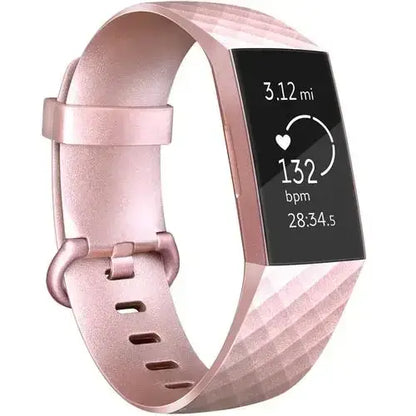 Silicone Replacement Band for Fitbit Charge 3/3SE/4 (available in 2 sizes & 14 colours)