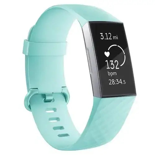 Silicone Replacement Band for Fitbit Charge 3/3SE/4 (available in 2 sizes & 14 colours)