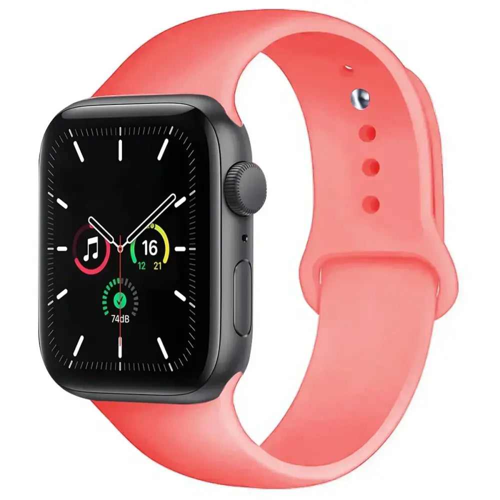 Silicone Replacement Strap for Apple Watch Series (38mm - 42mm) (available in 45 colours)