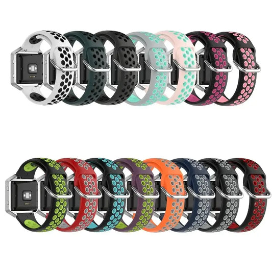 Silicone Sport Strap for the Fitbit Blaze/Versa/Versa 2/Lite Series (15 colours available)
