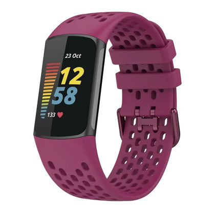 Silicone Sports Strap for the Fitbit Charge 5/6 Series (12 colours available)