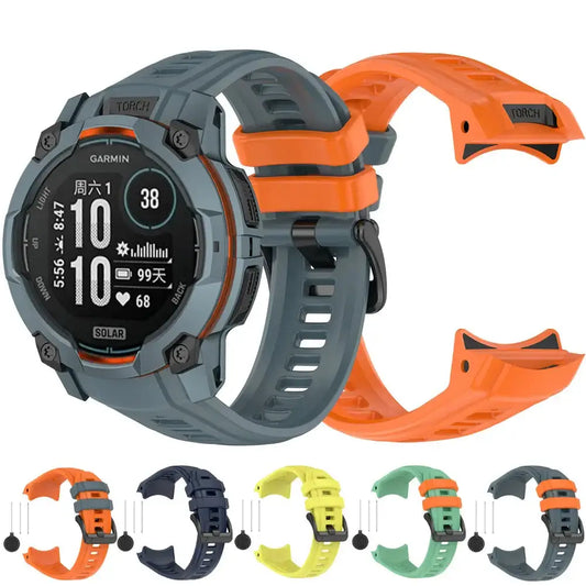Silicone Strap for the Garmin Instinct 3/3 Solar Series (45 & 50mm) (12 colours available)
