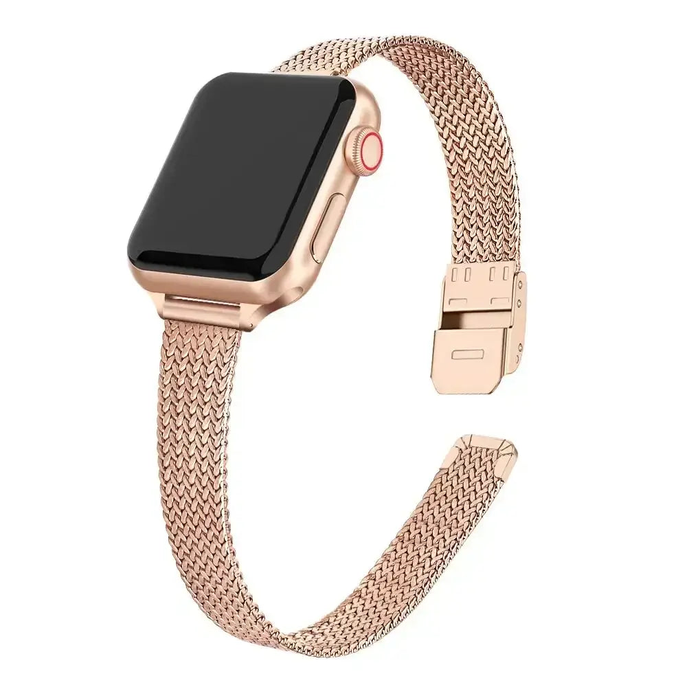 Slim Metal Milanese Strap for the Apple Watch, 3–8 & Ultra Series (5 colours available)