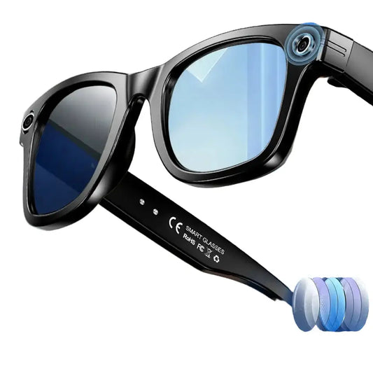 Smart AI Camera Glasses – 8MP HD, Photo/Video, Waterproof (5 types available)