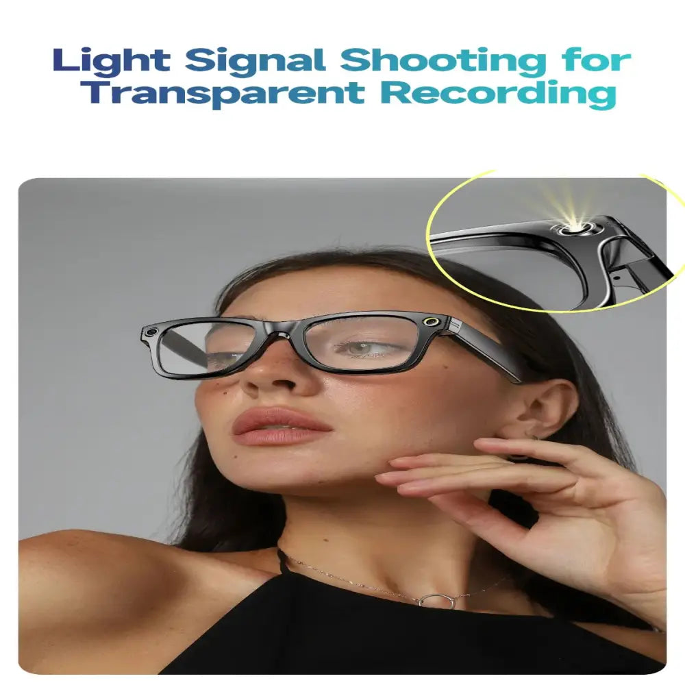 Smart AI Camera Glasses – 8MP HD, Photo/Video, Waterproof (5 types available)