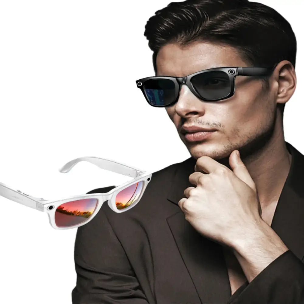 Smart AI Camera Glasses – 8MP HD, Photo/Video, Waterproof (5 types available)