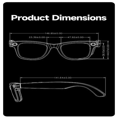Smart AI Camera Glasses – 8MP HD, Photo/Video, Waterproof (5 types available)