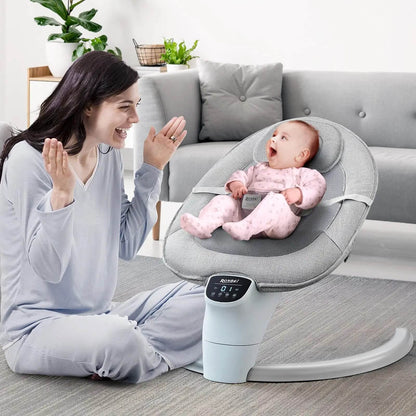 Premium Revolutionary Smart Baby Swing Cradle Rocker/ Bouncer Seat -Grey