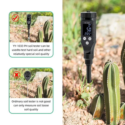 Smart Bluetooth Soil pH Meter 0–14 for Plants & Hydroponics