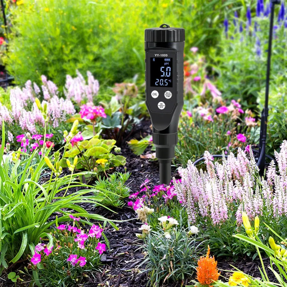 Smart Bluetooth Soil pH Meter 0–14 for Plants & Hydroponics