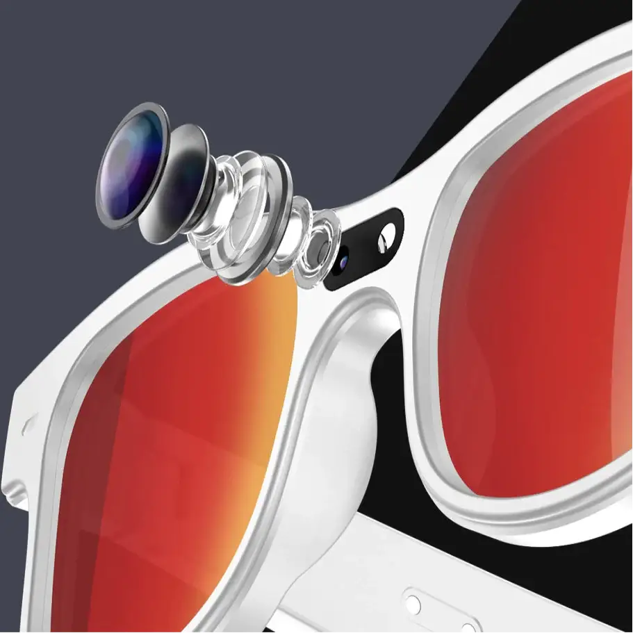 Smart Cycling Glasses – 8MP Camera, Bluetooth Calling, Translation