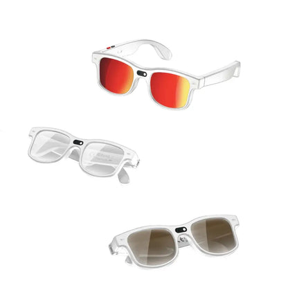 Smart Cycling Glasses – 8MP Camera, Bluetooth Calling, Translation