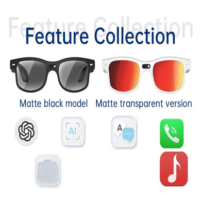 Smart Cycling Glasses – 8MP Camera, Bluetooth Calling, Translation