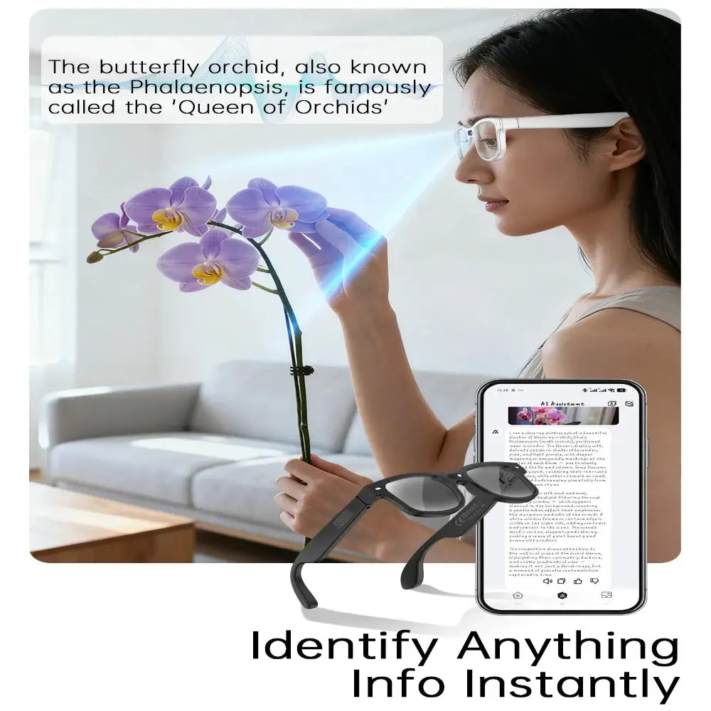 Smart Cycling Glasses – 8MP Camera, Bluetooth Calling, Translation