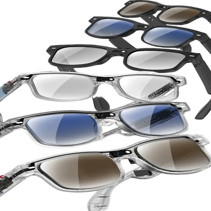 Smart Cycling Glasses – 8MP Camera, Bluetooth Calling, Translation