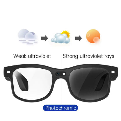 Smart Cycling Glasses – 8MP Camera, Bluetooth Calling, Translation