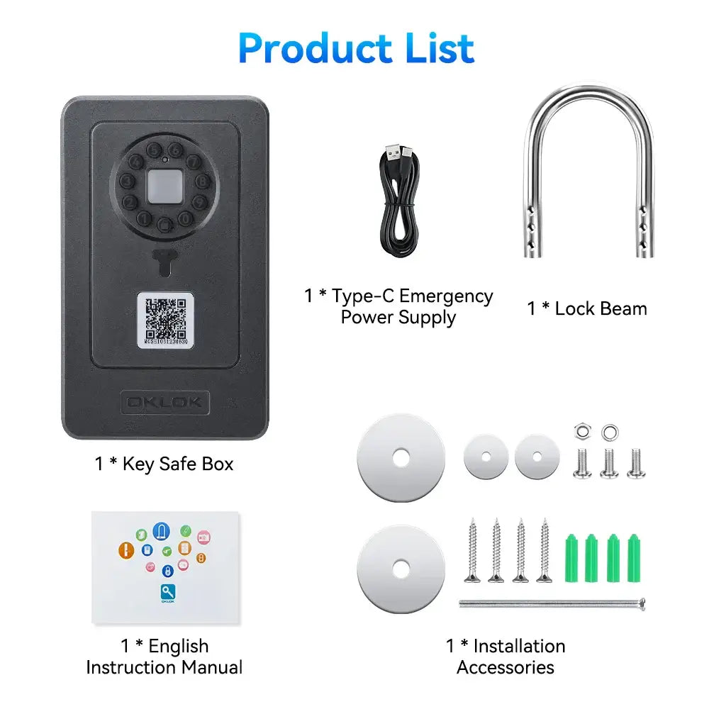 Smart Fingerprint Key Lock Box (different models available)