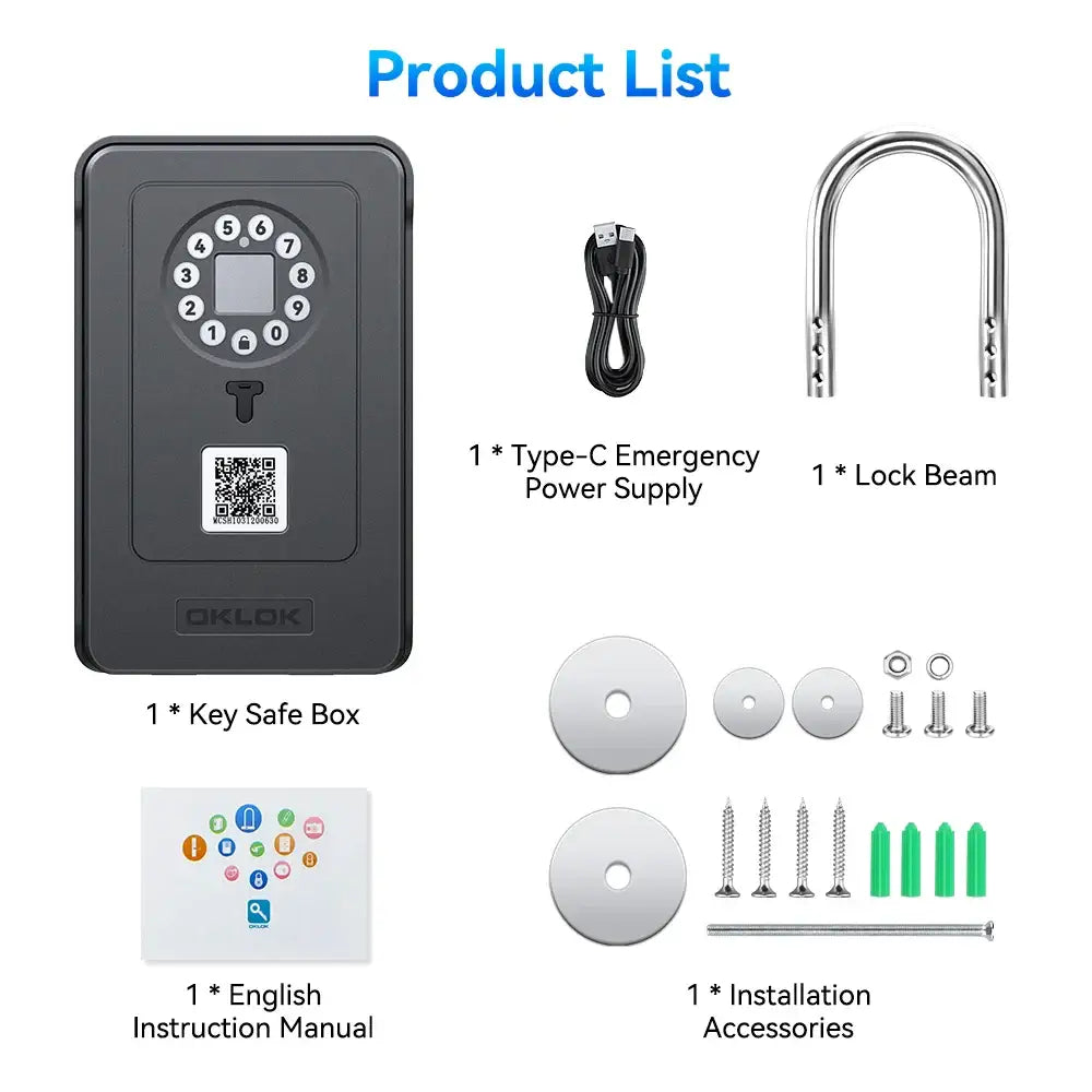 Smart Fingerprint Key Lock Box (different models available)