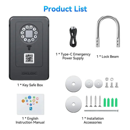 Smart Fingerprint Key Lock Box (different models available)