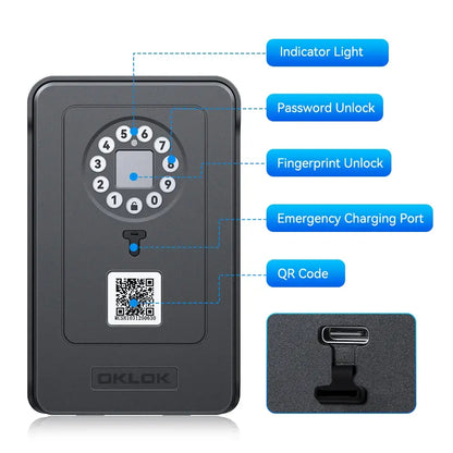 Smart Fingerprint Key Lock Box (different models available)